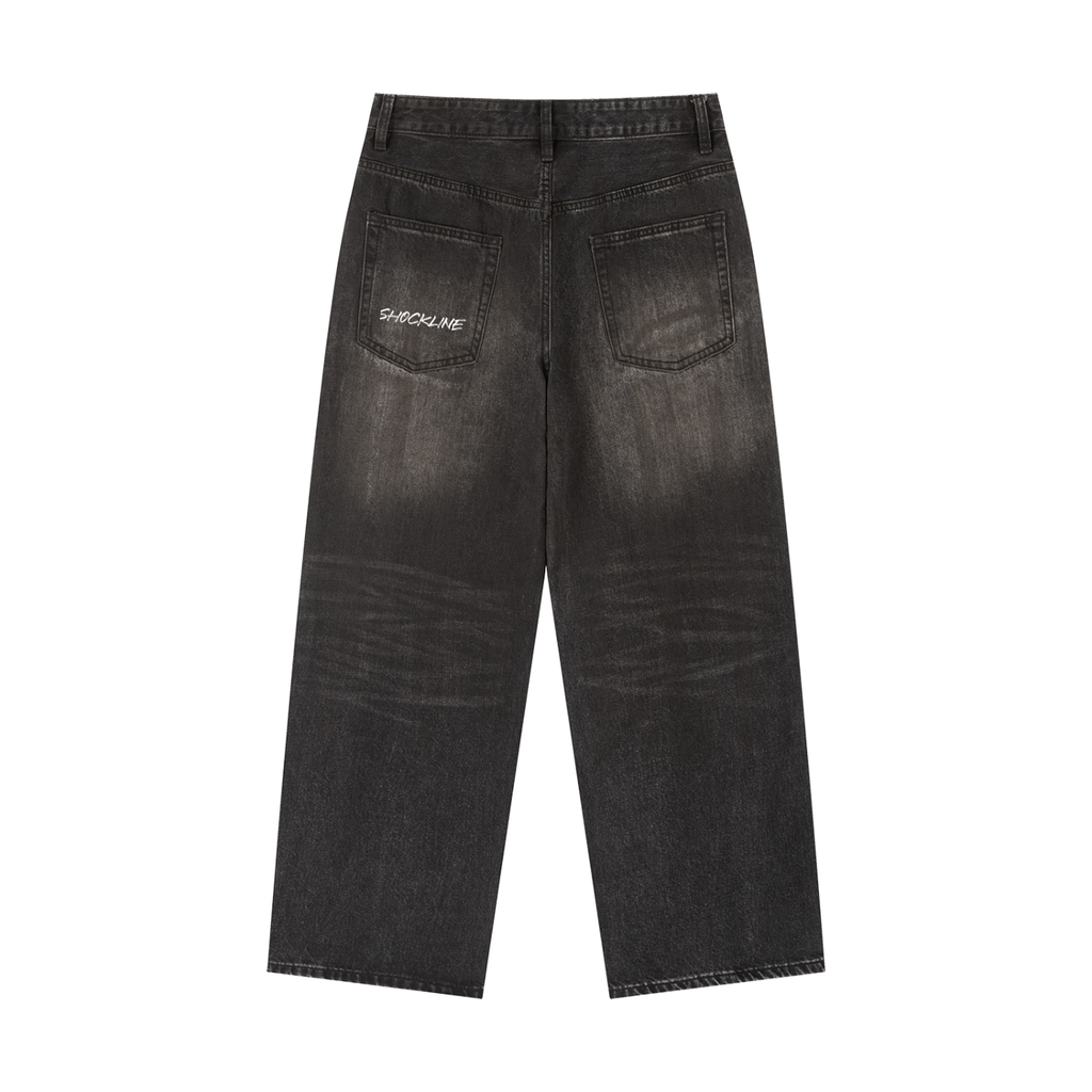 Vintage Wash Heavyweight Denim Jeans