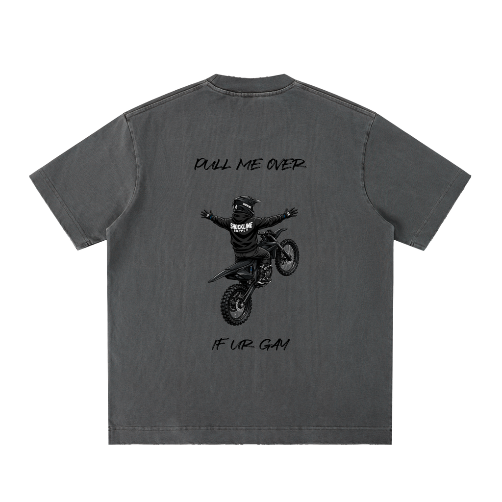 Funny Design Vintage Washed Frayed T-Shirt