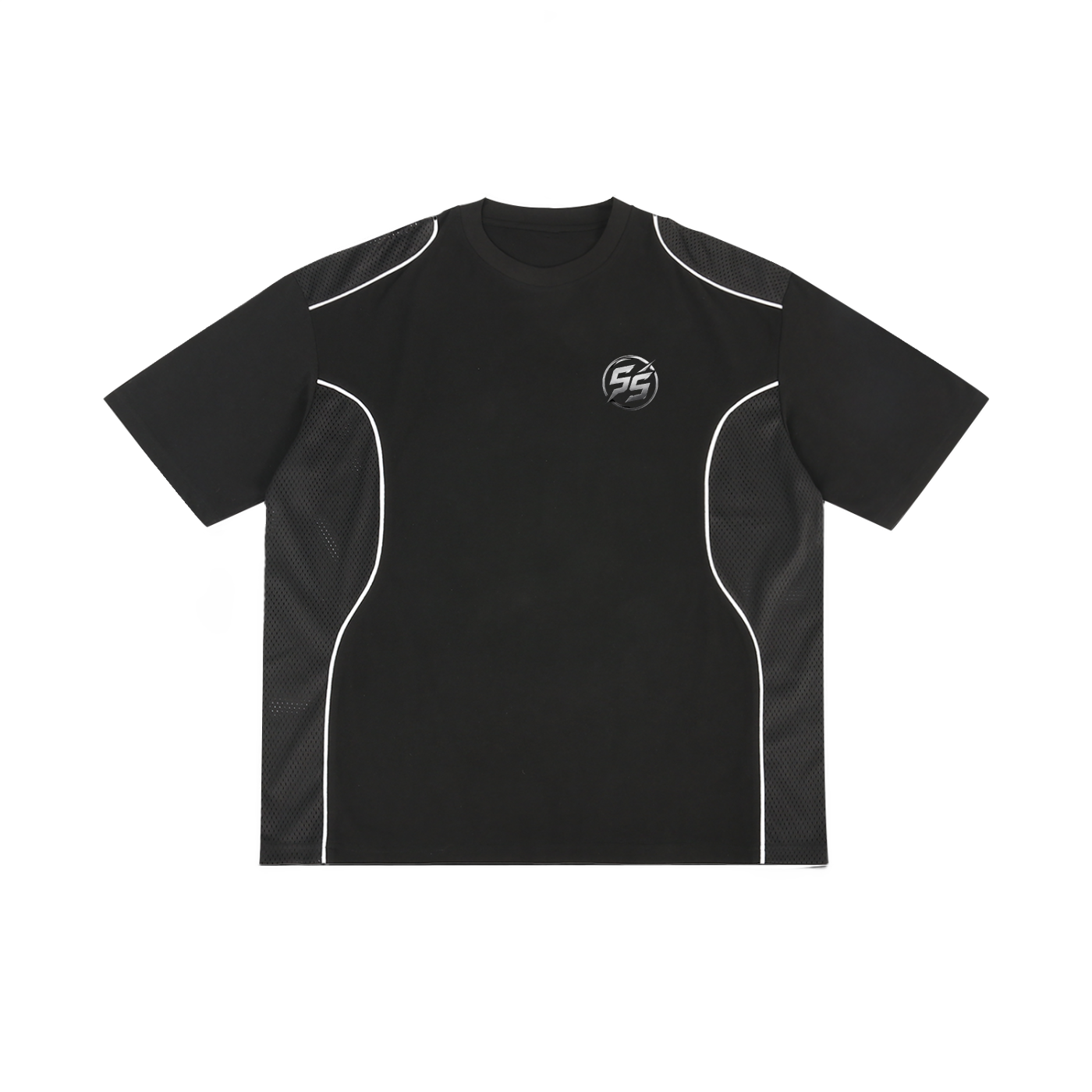 Contrast Piped Panel T-Shirt